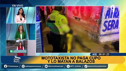Ate: asesinan a mototaxista frente a sus pasajero por negarse a pagar cupo