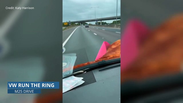 The Harrison family from Dartford joined Run the Ring around the M25