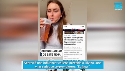 Apareció una influencer chilena parecida a Silvina Luna y las redes se sorprendieron: "Es igual"