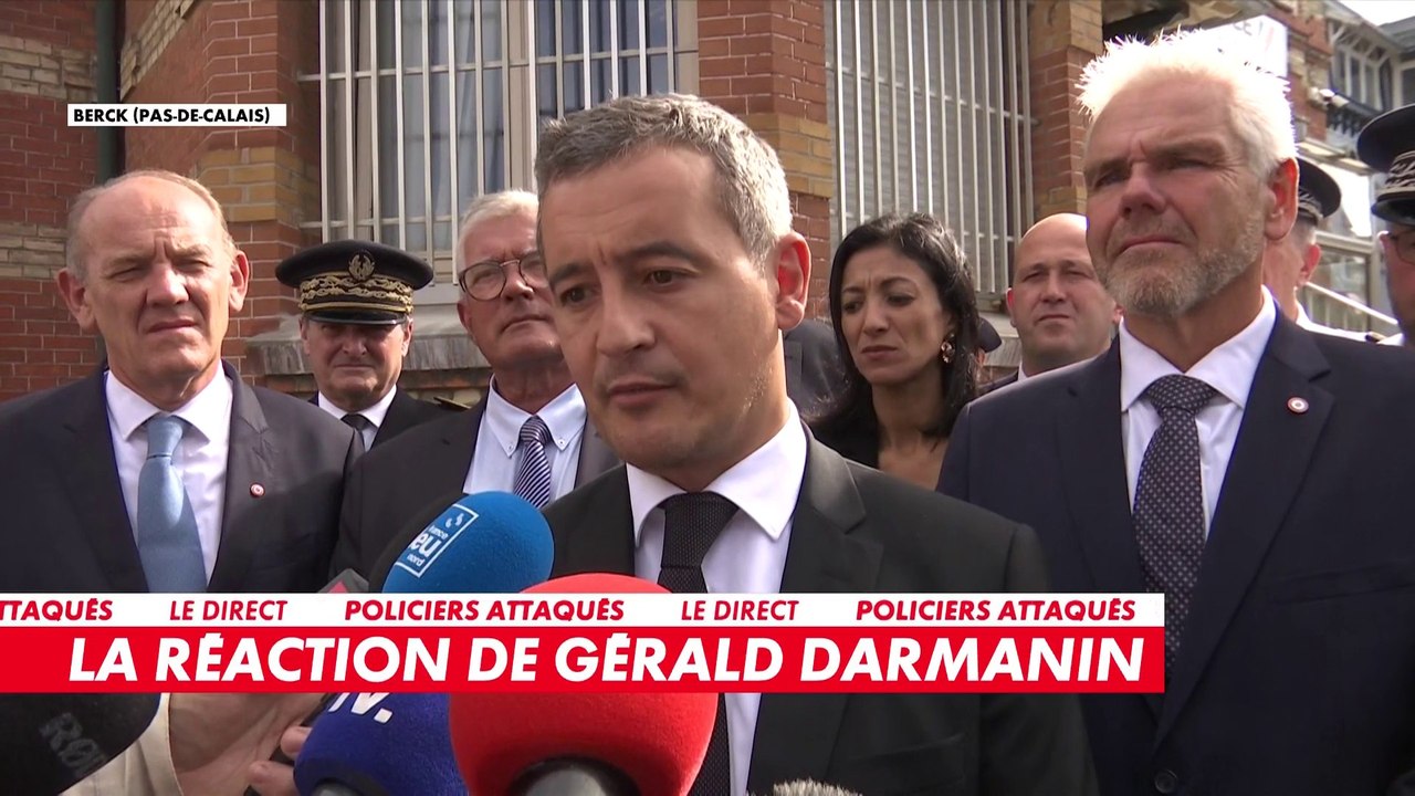 Gérald Darmanin «félicite» le policier qui a sorti son arme «pour garder sauve la vie de ses collègues»