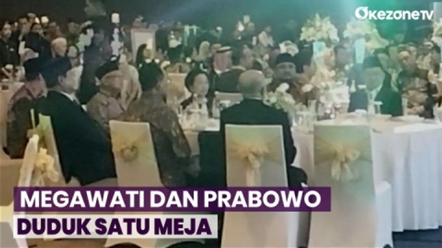 Hadiri Perayaan Hari Nasional Arab Saudi, Megawati dan Prabowo Duduk Satu Meja