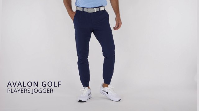 Players Mens Golf Jogger Pant: Navy Blue