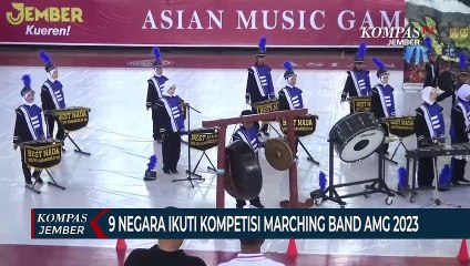 9 Negara Kompetisi Marchingdi Jember, Tampilkan Harmonisasi Musik dan Koreografi