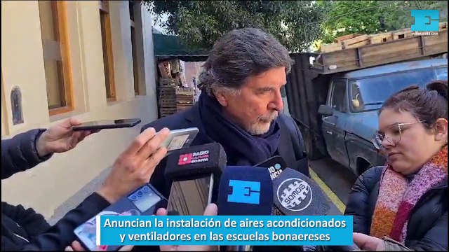 Anuncian la instalación de aires acondicionados y ventiladores en las escuelas bonaereses