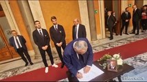Napolitano, Lotito al Senato con due giocatori della Lazio