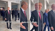 Cumhurbaşkanı Erdoğan, Nahçıvan'da Fulya Öztürk ile karşılaştığına şaşırırken Cumhurbaşkanı Aliyev, Öztürk'ten ''Bizim kız'' diyerek bahsetti