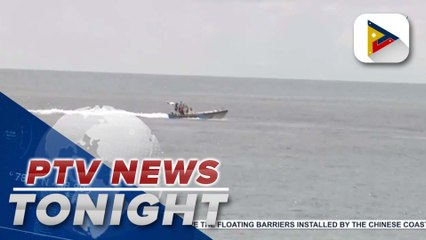 PCG catches actual installation of floating barriers by CCG