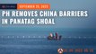 Philippines removes China’s barriers in Panatag Shoal