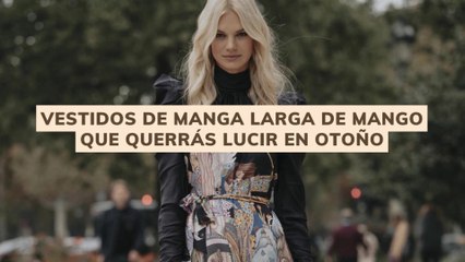 Vestidos de manga larga de Mango que querrás lucir en otoño