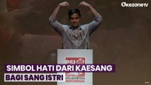 Lucu! Kaesang Berikan Simbol Hati bagi Sang Istri saat Berikan Sambutan