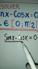 Ecuación trigonométrica/Solución paso a paso