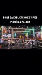 Piqué pide perdón a Málaga por declaraciones