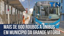 Mais de 600 roubos a ônibus registrados em município da Grande Vitória