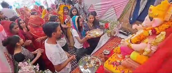गणाधिपति के अर्चन में उमड़ी श्रद्धालुओं की आस्था