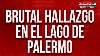 Brutal hallazgo en el Lago de Palermo: encontraron un cuerpo sin vida flotando