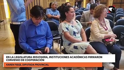 En la Legislatura Misionera, instituciones académicas firmaron convenio de cooperación