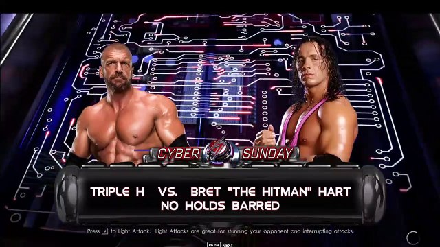 WWE vs BRET HART (THE HITMAN) vs TRIPLE H (HHH)
