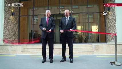 Cumhurbaşkanı Erdoğan ve Aliyev, Nahçıvan Askeri Kompleksi'nin açılışını yaptı