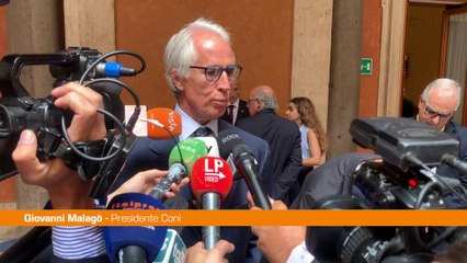 Malagò "Abbraccio Napolitano-Bach suggello rapporti Italia-Cio"