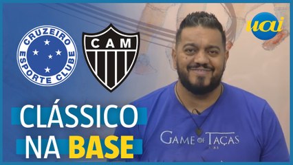 Hugão comemora vitória do Cruzeiro sobre o Atlético na base