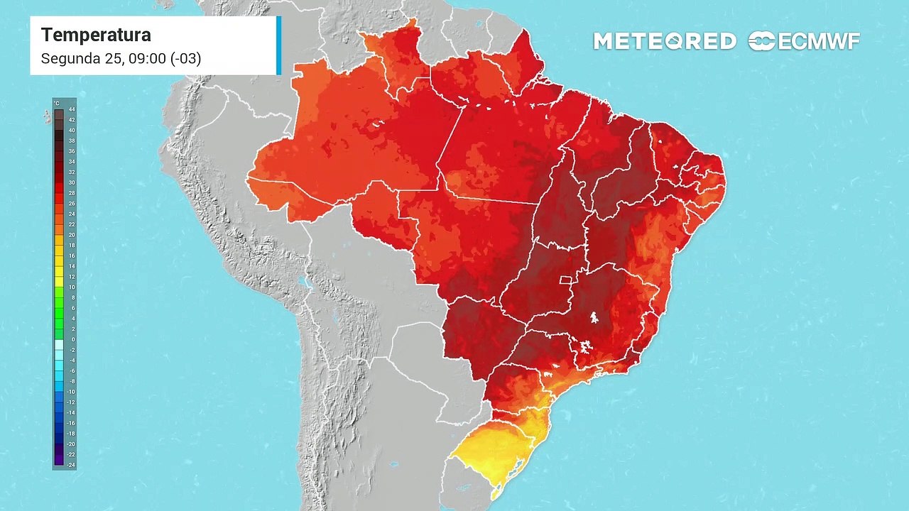 Onda de calor persiste no Brasil