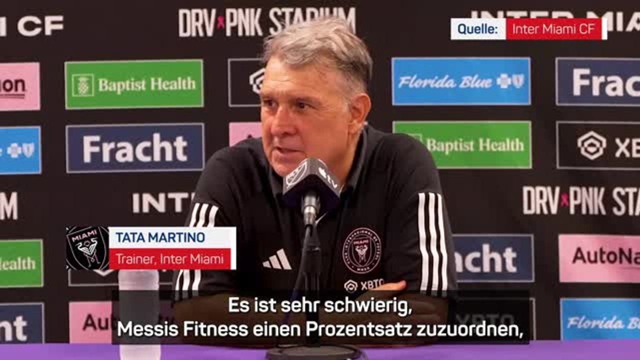 Martino über Messis Fitness: 