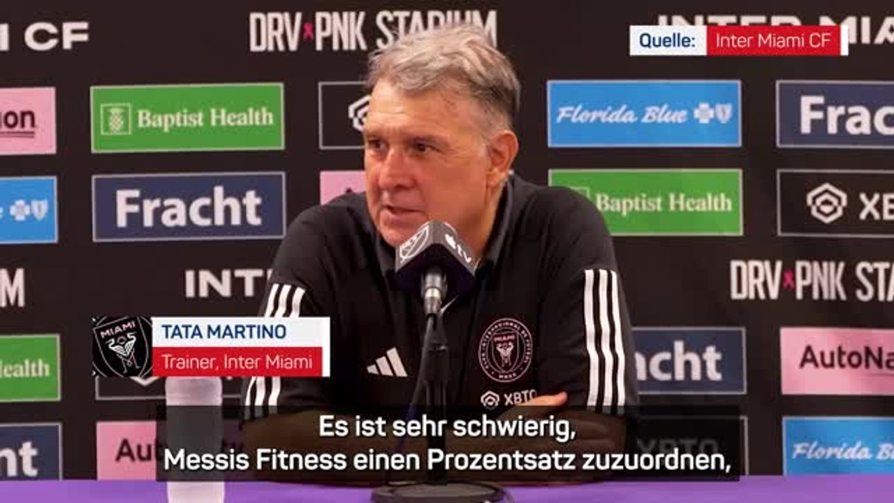 Martino über Messis Fitness: 'Von Tag zu Tag'