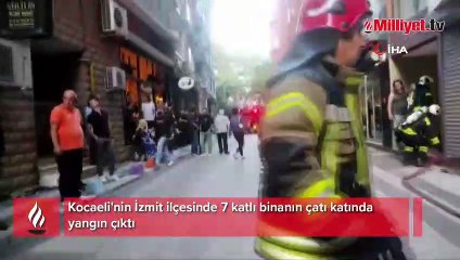 Karşı binada yangın çıktı, öğrenciler aldırış etmeden soru çözdü
