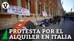 Los estudiantes italianos acampan en las universidades para protestar por el precio del alquiler