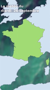 La météo du mardi 26 septembre 2023 #météo #weather #daily #france #lille #calais #amiens #cherbourg #rouen #reims #metz #paris #Strasbourg #brest #rennes #lemans #auxerre #chaumont #belfort #nantes #tours #bourges #chalonsurSaone #larochelle #limoges