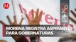 Se registran aspirantes de Morena para las gubernaturas de Puebla y Veracruz