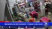 Huaral: Delincuentes irrumpen en restaurante y roban 1500 soles