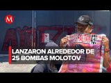 Normalistas de Ayotzinapa vandalizan instalaciones del CNI en CdMx