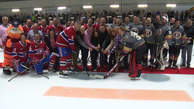 CH 25 Sept TOPO Inauguration arena de Baie-St-Paul anciens canadiens