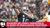 Raiders QB Jimmy Garoppolo Placed In Concussion Protocol After Loss To Steelers