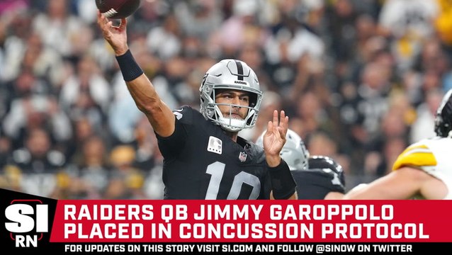 Raiders QB Jimmy Garoppolo Placed In Concussion Protocol After Loss To Steelers