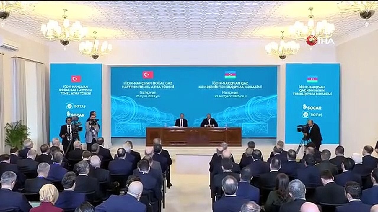 Aliyev: "Karabağ'da yaşayan Ermeni nüfusunun Azerbaycan toplumuna entegrasyon sürecinin başarılı olacağına eminim" "Iğdır-Nahçıvan doğalgaz boru...