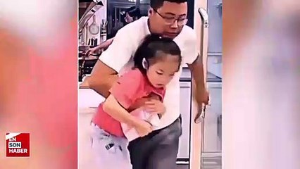 Karısının yangın çıkardığını sanarak kızını alıp kaçan adam