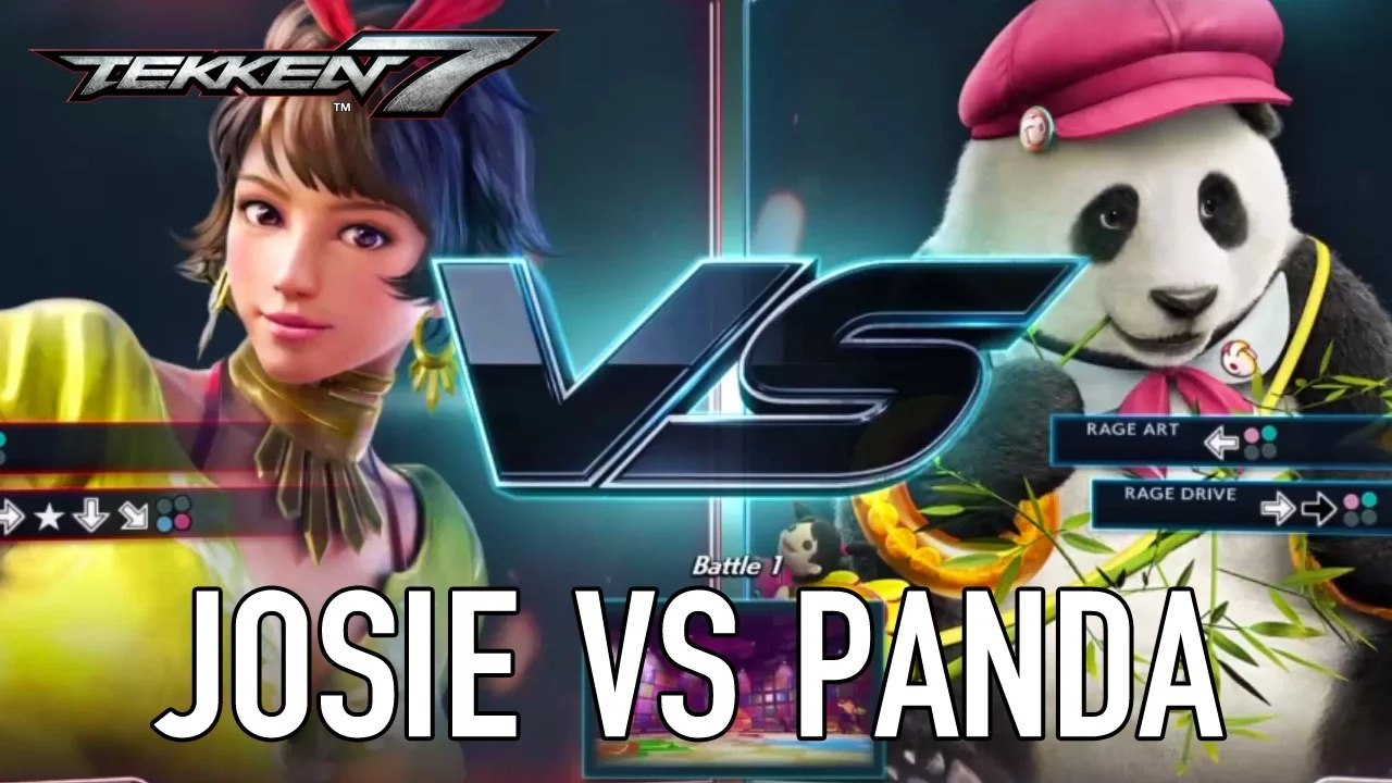Tekken 7 - PS4/XB1/PC - Josie VS Panda (Character Gameplay)