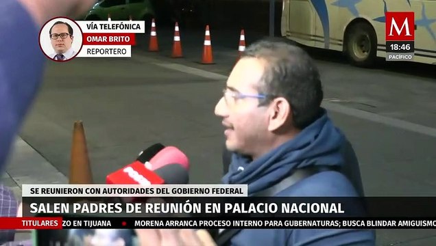 Finaliza reunión de Alejandro Encinas con padres de los 43 normalistas de Ayotzinapa
