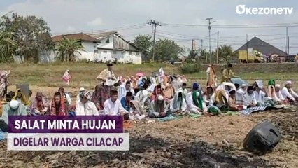 Download Video: Kemarau Panjang, Ratusan Warga Cilacap Gelar Salat Istisqa di Tengah Sawah Thumb: Salat Minta Hujan Digelar Warga Cilacap