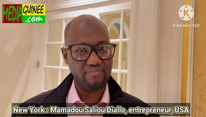 New York : Mamadou Saliou Diallo, jeune entrepreneur guinéen parle de ses activités