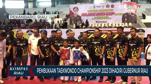 Gubernur Riau Buka Langsung Taekwondo Championship Kejati Riau 2023