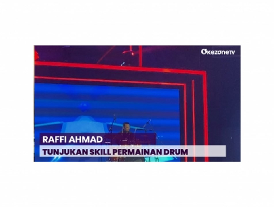 Raffi Ahmad Pukau Penonton Indonesia Television Awards 2023 dengan Permainan Drum