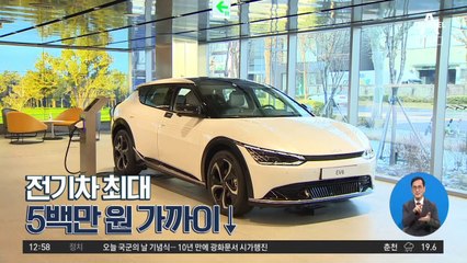 [경제 톡톡톡]전기차 최대 5백만 원 가까이↓