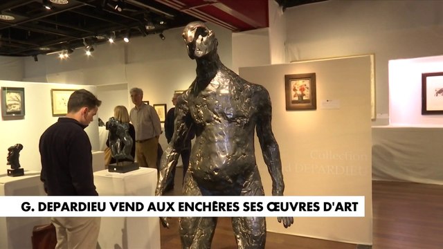 Gérard Depardieu vend ses œuvres d'art aux enchères