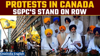 Скачать видео: SGPC Passes Special Resolution on India-Canada Issue| Protests in Canada| Oneindia News