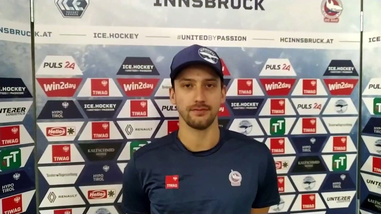 Dario Winkler (HCI) vor dem Spiel gegen Salzburg
