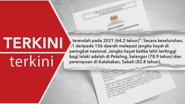 [TERKINI] Penduduk di Petaling dijangka hidup lebih lama