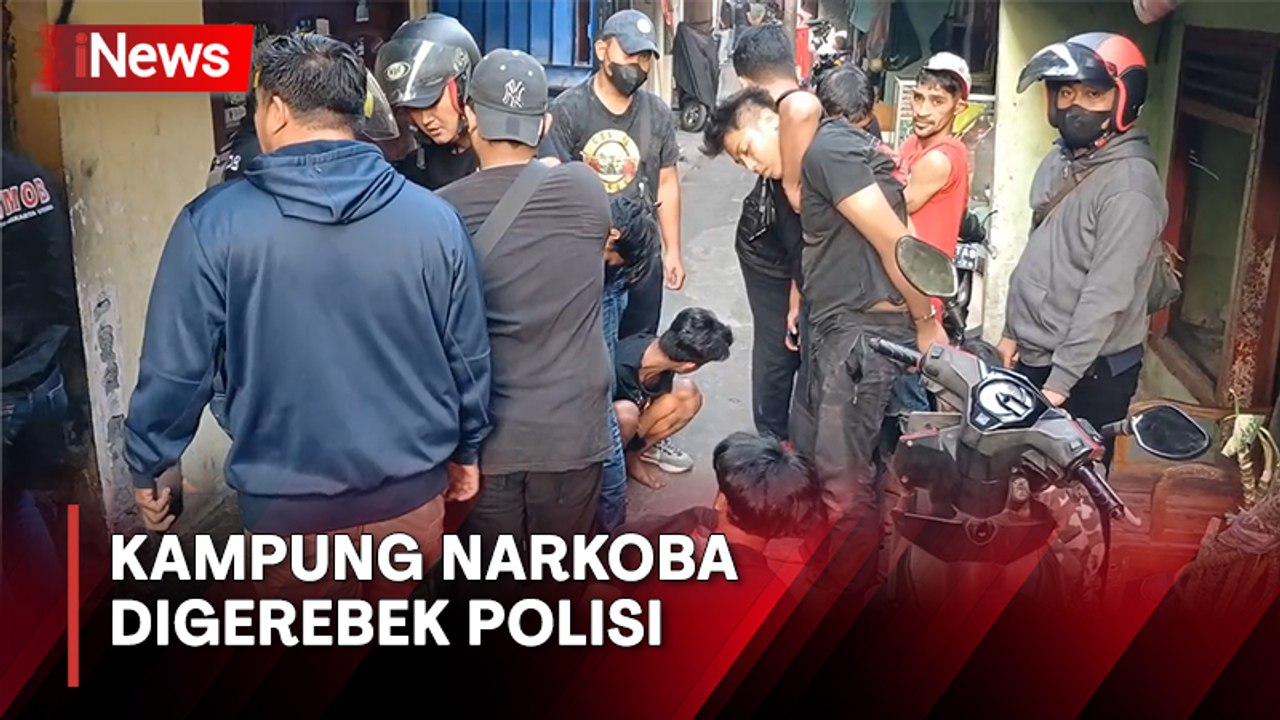 Penggerebekan Kampung Narkoba di Tanjung Priok, Diamankan Senpi Rakitan, Sajam dan Sabu